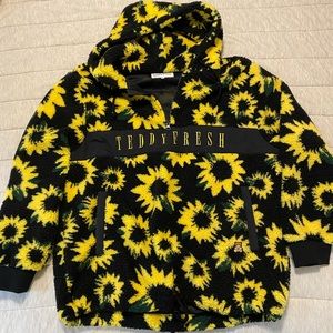 Teddy Fresh Sherpa Half-zip Hoodie (sunflower)
